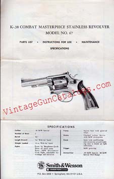 S&W K-38 Combat Masterpiece Model No.67